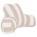 Majestic Home Goods Vertical Stripe Reading Bed Pillow 33 X 6 X 18