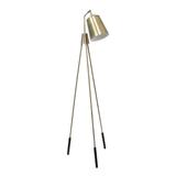 Lalia Home Industrial 1 Light Tripod Floor Lamp, Antique Brass