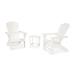 POLYWOOD Nautical 3-piece Adirondack Chair and Table Set