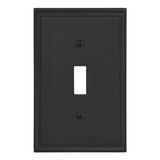 Mulholland 1 Toggle Black Bronze Wall Plate - 1 Toggle