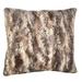 Plutus Elegant Brandy Light Brown Gold White Handmade Decorative Throw Pillow