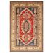 Handmade One-of-a-Kind Kazak Wool Rug (Afghanistan) - 6'6 x 10'