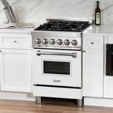 ZLINE 24" 2.8 cu. ft. Dual Fuel Range with Gas Stove and Electric Oven