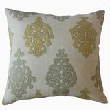 Palti Damask Throw Pillow Trumpet