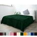 Microfiber Pom Pom Fleece Blanket Emerald Green