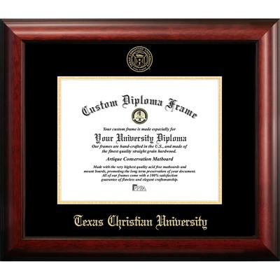 Texas Christian University 11w x 8.5h Gold Embossed Diploma Frame