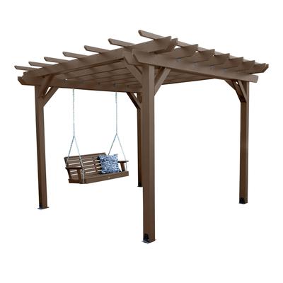 Highwood Bodhi Pergola (12x12) and Weatherly Swing Set 5ft