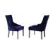 Best Master Furniture Velvet Upholstered Dining Side Chairs (Set of 2)