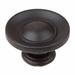 GlideRite 1-inch Oil Rubbed Bronze Small Round Ring Button Cabinet Knobs (Pack of 25)