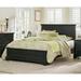 Farmhouse Basics Rustic Black Finish Panel Bed Set