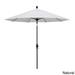 California Umbrella 9' Rd. Aluminum/Fiberglass Rib Market Umb, Deluxe Crank Lift/Collar Tilt, Black Finish, Pacifica Fabric