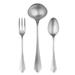 3-piece Stainless Steel Dolce Vita Pewter Serving Set (Fork, Spoon, and Ladle)