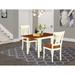 East West Furniture Dining Room Table Set- a Rectangle Kitchen Table and Dining Chairs, Buttermilk & Cherry (Pieces Option)