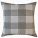 Walker Plaid Throw Pillow Gray