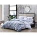 City Scene Sokal Cotton Blue Duvet Cover Set