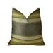 Plutus Olive and Fig Gray Citrine and Ivory Handmade Decorative Throw Pillow