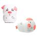 2-Pack Silicone Tap Color Animal LED Night Light - Piggy, Sleepy Piggy - 10 x 4 x 4.6"