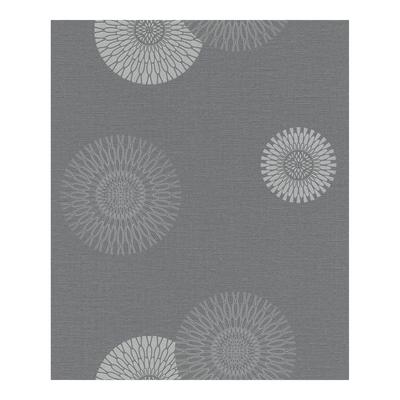 Rasch Eliel Grey Medallion Wallpaper - 20.5 x 396 x 0.025