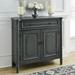 Madison Park Gray 1-Drawer 2-Door Accent Cabinet