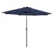 PHI VILLA 9ft Patio Umbrella Outdoor Market Table Umbrellas with 8 Ribs and Push Button Tilt