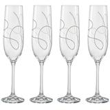 Majestic Gifts Inc. European Glass Toasting Flutes-S/4-9oz