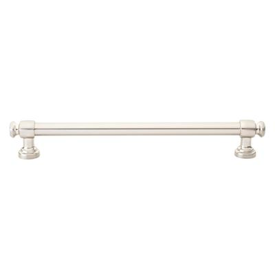 GlideRite 6-5/16 in. CC Satin Nickel Modern Solid Steel European Cabinet Bar Pulls (Pack of 10 or 25)