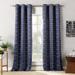 Sun Zero Saki Shibori Print Blackout Grommet Curtain Panel, Single Panel