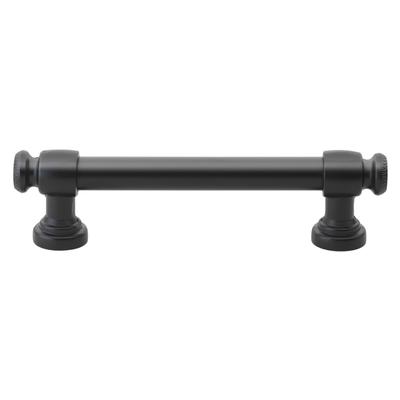 GlideRite 10-Pk 3-3/4 in. Center Matte Black Classic Euro Cabinet Pull - Matte Black