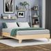 Kotter Home Natural Wood Mid-century Platform Style Bed