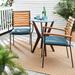 Sunbrella Denim Blue Indoor/Outdoor Chair Pad Set, Corded