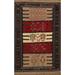 Tribal Sumak Kilim Persian Area Rug Wool Hand-Woven Foyer Carpet - 3'10" x 5'10"