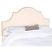 Safavieh Hallmar Pale Pink/ Beige Upholstered Arched Headboard - Silver Nailhead (Full)