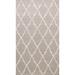 Wool/ Silk Hand-tufted Modern Trellis Area Rug Oriental Carpet - 5'0" x 8'0"