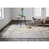 Tripoli Modern Marble Rug, Beige/Gray/Gold, Accent Rug