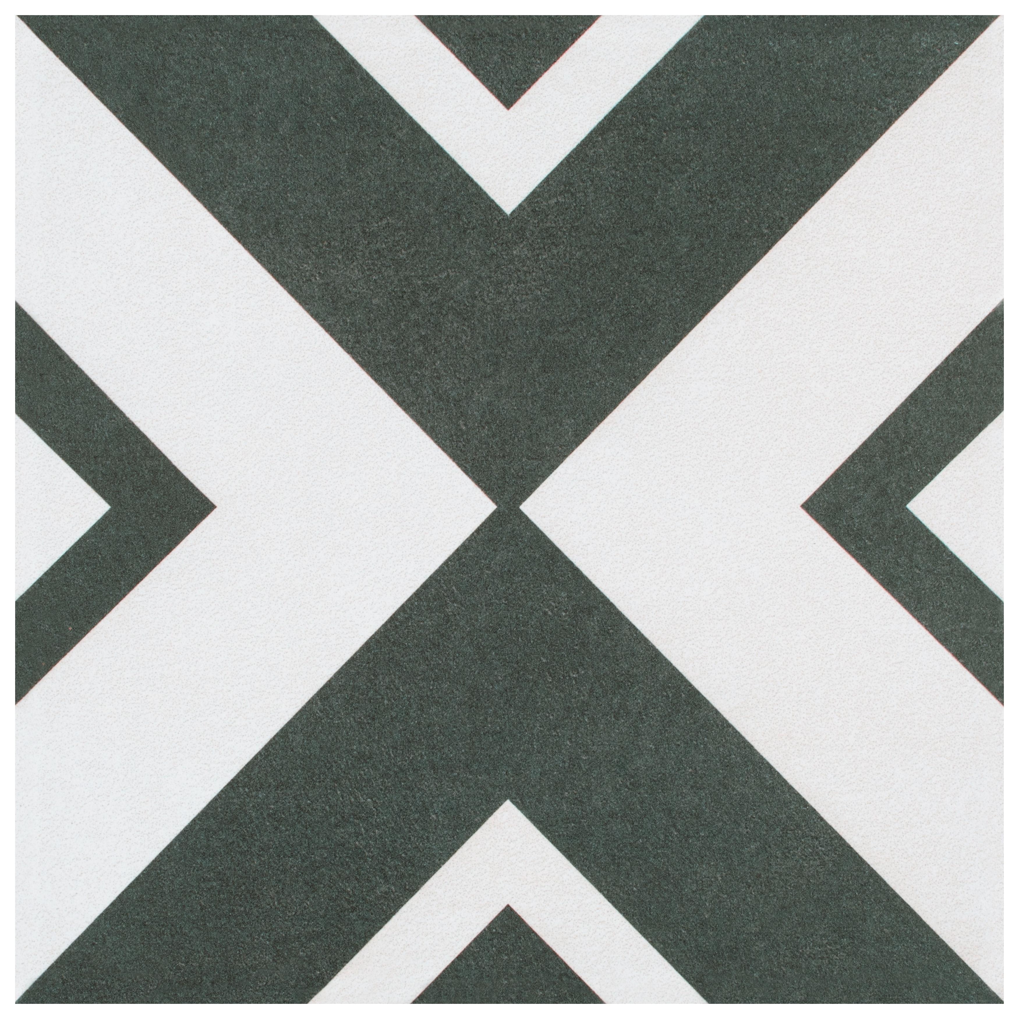 Merola Tile Twenties Vertex 7-3/4" x 7-3/4" Ceramic Floor and Wall Tile