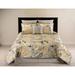 Kippling charcoal grey paisley on yellow comforter set