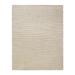 Gertmenian Cason Mamie Modern Solid Soft Plush Ivory Animal Stripe Shag Area Rug