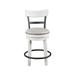 Valebeck White Counter Height Swivel Stool