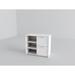 Donco Kids Twin Louver Low Loft in White with Optional Case Goods