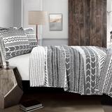 Lush Decor Hygge Geometric Pattern 3-piece Quilt Set