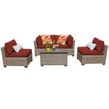 Monterey 5 Piece Outdoor Wicker Patio Furniture Set