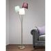 HOMEGLAM Blossom 68"H 3-Light Floor Lamp with Crystals Floor Lamp