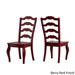 Eleanor Berry Red Farmhouse Trestle Base French Ladder Back 5-piece Dining Set by iNSPIRE Q Classic