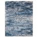 Gertmenian Chaise Kobuk Modern Abstract Plush Navy/Teal Blue/Grey/Ivory Shag Area Rug