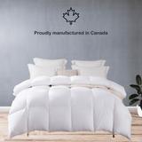 Highland Feather 750 Loft Hungarian White Goose Down Mostar Duvet/Comforter 500TC Casing with Corner Ties