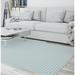 TINY TRIANGLE STRIPE MINT Area Rug by Kavka Designs