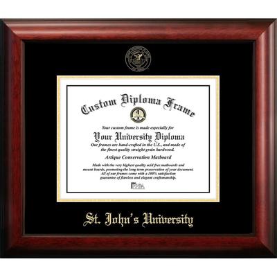 St. John's University 11w x 8.5h Gold Embossed Diploma Frame