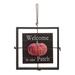 Transpac Wood Red Harvest Pumpkin Wall Decor - N/A