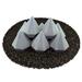 Ceramic Fire Diamonds | Fire Pit Accessory | Modern Decor for Indoor & Outdoor Fire Pits or Fireplaces