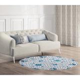 SUZANI in TILES TEAL Area Rug by Kavka Designs